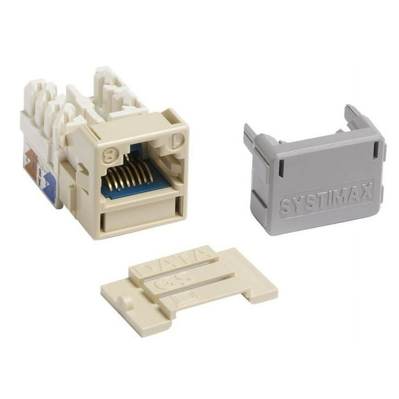 Commscope Systimax GigaSpeed 10Gig Cat6a Modular Jack, Ivory MGS600-246 (Alternate P/N 760092411)