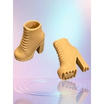 Lol Surprise doll OMG Bartz Fashionista Doll - Replacement Tan High Heel Booties Chukka Boot Shoes