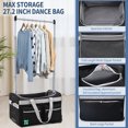 thumbnail image 3 of SLSY Dance Bag with Garment Rack - 28" Competition Duffle Bag - Rolling Garment Bag with Wheels - Ideal Costume Suitcase for Dancers Livestreamer Athletes - Large Capacity Enhanced Stability, 3 of 10