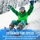 thumbnail image 2 of Trineo de trineo Franklin Sports Arctic Trails para niños (1 persona), 2 of 7