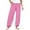 A1 Hot Pink, variant on Women Cotton Linen Cropped Trousers Everyday Capri length Easy Care Cotton Linen Blend 7/8 length Elastic Waist Pants Tulip Pants Relaxed Fit Breathable Loungewear Flowy Yellow 3XL
