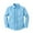 6Sky Blue, variant on Kids Long Sleeve Polo Shirt - Solid Color Top Girl's Clothing,Color White,Size 7-8 Years