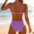 thumbnail image 5 of Ankola 2 Piece Bikini Set U-Wire Cutout Popular Swimsuit High Waisted Textured 2026 Summer Beach Swim Bathing Suits, 5 of 5