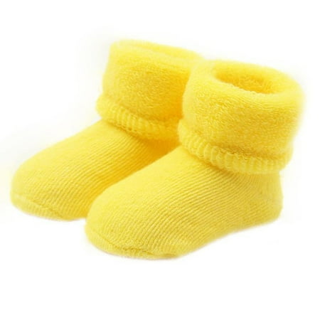 

Realyc Cute Baby Toddlers Winter Warm Keeper Soft Socks Elasticity Cotton Boots Socks