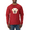 Red, variant on Labrador Dog Animal Lover Mens Long Sleeve Shirt