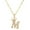 M, variant on TechWave Zircon English Letter Pendant Lady Necklace Necklace Chain Pearl Necklace Drop Back Necklace Chain Heart Necklace 2000s Jewelry for Women Chain Necklace Choker Custom Necklace for Women