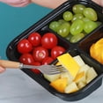 thumbnail image 6 of TEHAUX Plastic Salad Bowl Separate Compartments 10Pcs 8.1X8.1X1.8In, 6 of 6