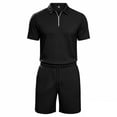 thumbnail image 4 of Ceisia Men's Slim Short-Sleeve POLO & Shorts Two-Piece Set Multi-Solid for Spring/Summer Gift, 4 of 6