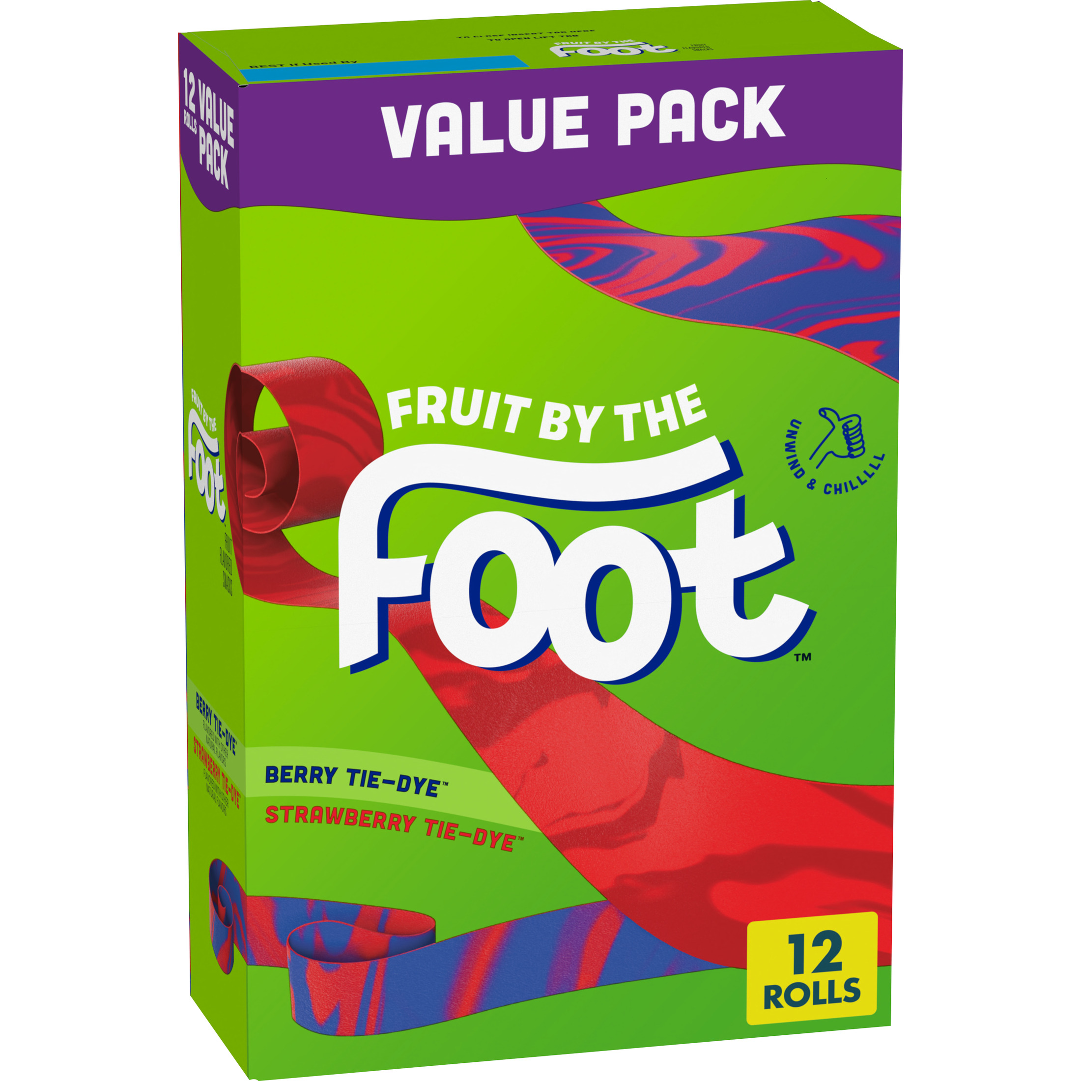 Fruit by the Foot Gluten Free Berry and Strawberry Fruit Flavored Snacks (12 Rolls)