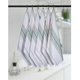 thumbnail image 6 of Native Fab Scandia Stripe Kitchen Towel 16"x26"- Absorbent Cotton Dishcloths - 4 Pack - Teal Green, 6 of 6