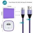 thumbnail image 6 of 3 Pack Micro USB Cable with Android Charger, Hootek 6FT USB A to micro cable High Speed Fast Charging Cable, usb cable micro with USB Wall Charger Fast Charger Adapter Plug, android charger block, 6 of 9