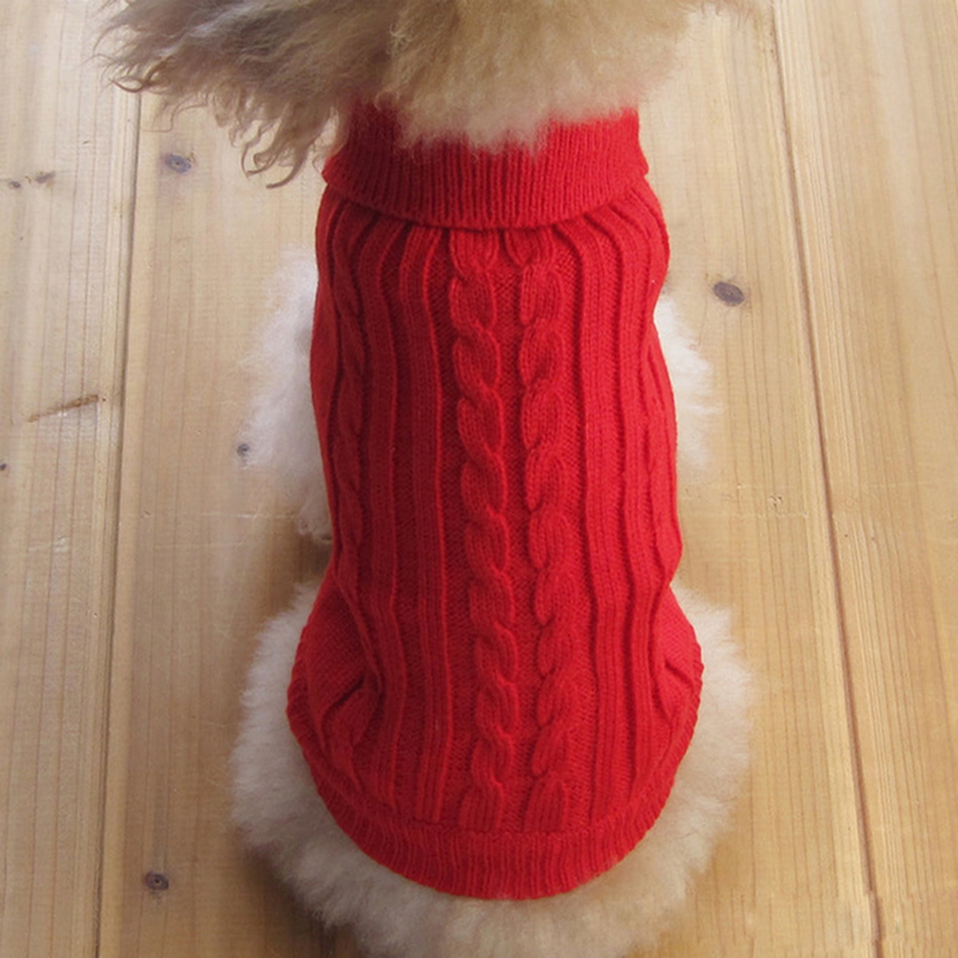 Puppy Warm Sweater Small Pet Dog Cat Knit Jacket Coat Winter Outwear XS-XXL 