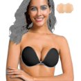 thumbnail image 2 of Adhesive Bra Strapless Sticky Silicone Bra Push Up Invisible Reusable Backless Bra For Women R, 2 of 5