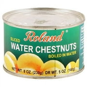 Roland Sliced Water Chestnuts, 8 oz (Pack of 24)