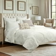 thumbnail image 3 of Levtex Home - Muslin Stitch - Throw - Stitched Medallion - Cream - Quilted Throw (50x60in.) - Reversible - Cotton, 3 of 3