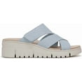 thumbnail image 2 of Vionic Women's Uptown Sunset Wedge Slide Sandal Blue Mist Nubuck 7.5M, 2 of 5