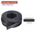 thumbnail image 2 of Uxcell 22AWG Silicone Ribbon Cable 4Pin 22 Gauge Flat Cable Flexible Silicone Wire 1.5m/4.9ft Black Tinned Copper Wire, 2 of 6