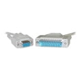thumbnail image 1 of CableWholesale.com - Null modem cable - DB-9 (F) to DB-25 (M) - 10 ft - molded, thumbscrews - beige, 1 of 1