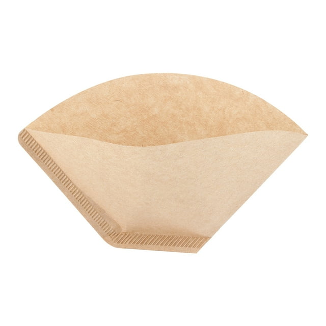 Natural Wood 100pcs Unbleached Espresso Strainer, Coffee Filter Papers, Filter 2 To 4 Cups For Home Cafe Coffee Accessory