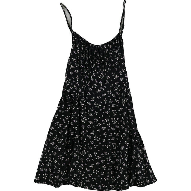 Self Esteem Robe Mini Florale pour Femmes, Noir, Juniors, Grand