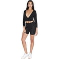 thumbnail image 6 of American Apparel womens Cotton Spandex Julliard Long Sleeve Top Shirt, Black, Small US, 6 of 7