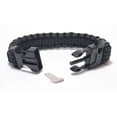 thumbnail image 2 of Paracord Survival Bracelet 10.5" Length (10ft undone) with Fire Starter and Whistle Built In - By Survival Gear Authority(TM) (10.5 Inch), 2 of 4