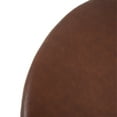 thumbnail image 5 of Christopher Knight Home 30" PU Upholstered Round Ottoman, Wood Frame, Light Brown, 5 of 7