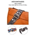 thumbnail image 3 of AUYOCO Bolso bandolera de piel vegana para mujer, bolso cruzado con correa para guitarra, bolsillos con cremallera, bolso de hombro, 3 of 5
