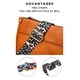thumbnail image 3 of AUYOCO Bolso bandolera de piel vegana para mujer, bolso cruzado con correa para guitarra, bolsillos con cremallera, bolso de hombro, 3 of 5