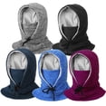 thumbnail image 2 of Gorra De Ciclismo Para Montar En Invierno, Gorra Con Capucha Cálida Para Exteriores, Gorra De Algodón Gruesa A Prueba De Viento Unisex Para Coche Eléctrico Eigraketly OD015502-01, 2 of 6