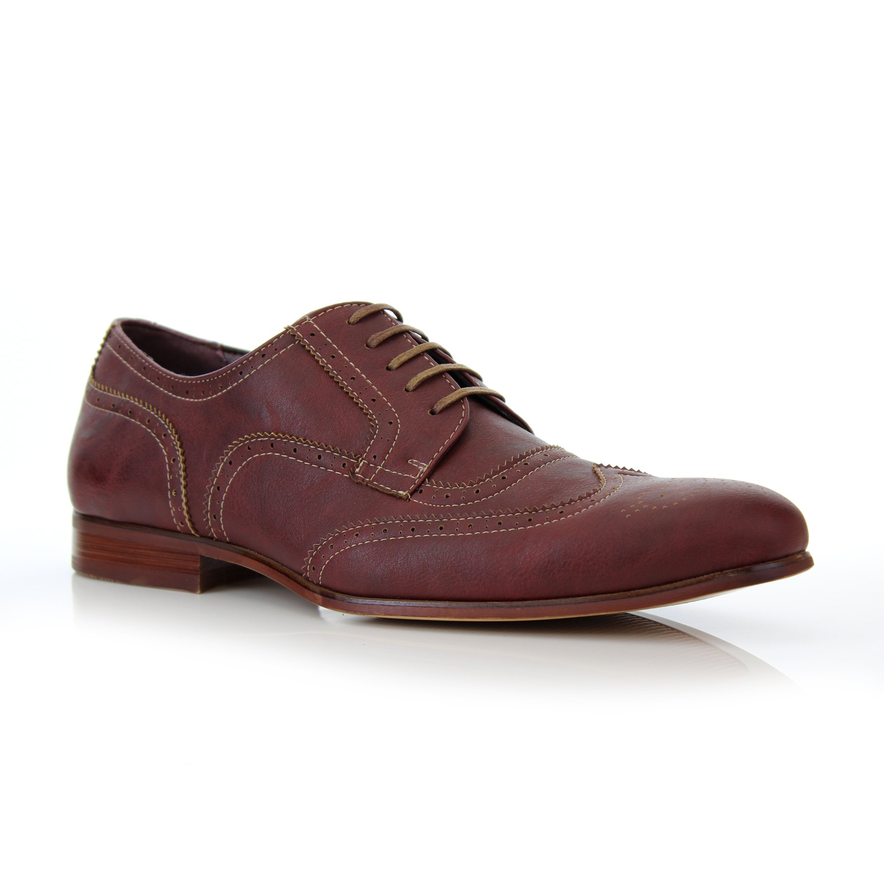 Ferro Aldo Vincent MFA139356E Mens Classic Perforated Duo-Texture Lace-up Wingtip Oxford Dress Shoes - image 1 of 3