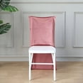 thumbnail image 6 of BalsaCircle Dusty Rose Soft Velvet Chiavari Dining Chair Back Slipcover Wedding Party Events Home Decorations Supplies, 6 of 8