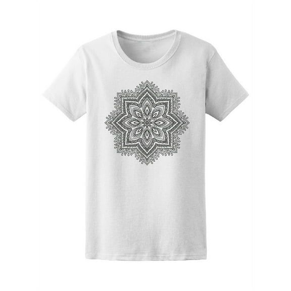 Ethnic Beautiful Floral Mandala Tee Women's -Image by Shutterstock