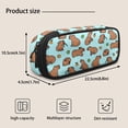 thumbnail image 3 of Bulopur Cartoon Capybara Print Kids Backpack Set 4 Pcs Fruit Breathable Kids School Bag with Lunch Box, Pencil Case and Water Bottle Cover for Capybara Lover Toddler Girls, 3 of 8