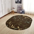 thumbnail image 1 of Ottomanson Ottohome Collection Non-Slip Rubberback Leaves Design Indoor Rug/ Mat, 1 of 7