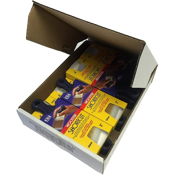 Wooster Brush Q3211 2 inch Shortcut Angle Sash Paintbrush, Pack of 12