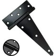 thumbnail image 4 of T-Hinges 8" - 2 Pack - Powder Coated Black - Screws Included - DHH8, 4 of 4