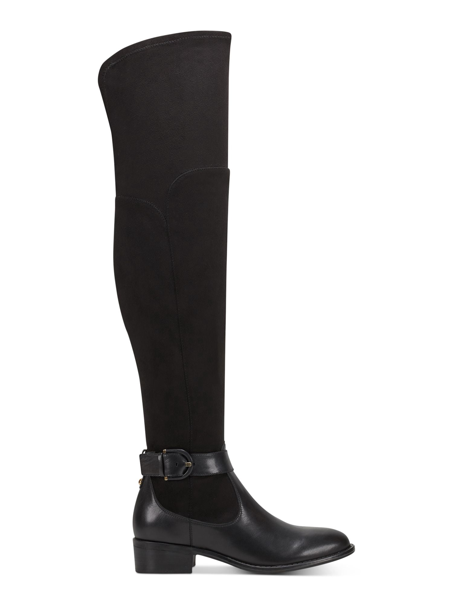 Block Heel Zip-Up Riding Boot 6.5 