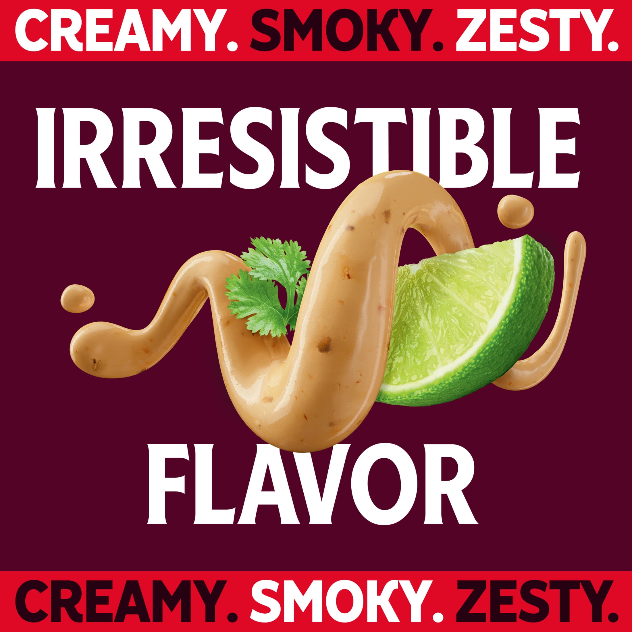 (4 pack) Heinz Dipping Sauce, 1 Bottle, for Elevating Everyday Meals, Mexican-Inspired Street Corn, No Artificial Dyes, 8 fl oz
