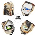 thumbnail image 5 of JIALIOU Mini Backpack Purse for Women Quilted Casual Daypack Small Travel Shoulder Bag, Elegant Black Cat, 5 of 7