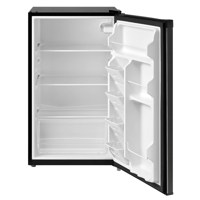Mainstays 4.4 Cu. Ft. Compact Refrigerator, Stainless Steel photo 3