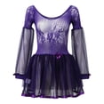 thumbnail image 5 of Gibobby Conjunto ropa interior mujer Lencería de Encaje para Mujer, con Cierre Frontal, Cuello en V, camisón Sexy(Morado, G), 5 of 5