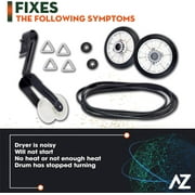 AZ4U Dryer Repair Kit with Belt Idler and Roller for Kenmore Estate Crosley Maytag Admiral Whirlpool Roper Compatible Models, 100 Count