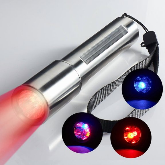 Red Light Therapy for Body and Face,Infrared Light Therapy Handheld Led Infrared Lamp Redlight-Therapy Device with 630nm,660nm & 850nm Wavelengths Flashlight