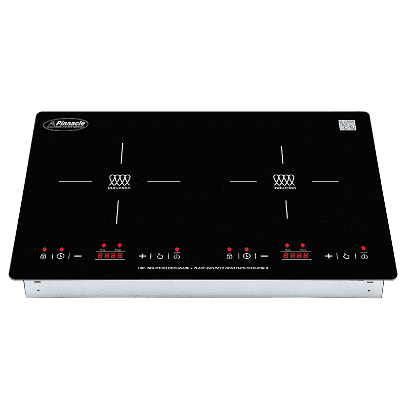 Equator 20" Built in/Freestanding 2 Horizontal Burner Induction Cooktop in Black