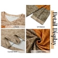 thumbnail image 5 of Fantaslook V Neck T Shirts for Women 3/4 Sleeve Tunic Tops Dressy Casual Blouses Boho Basics Tee Summer Fall Clothes, 5 of 8