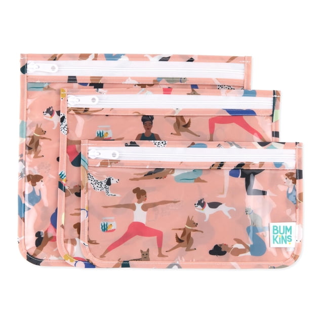 Bolsa de viaje Bumkins Toiletry aprobada por la TSA, juego de 3