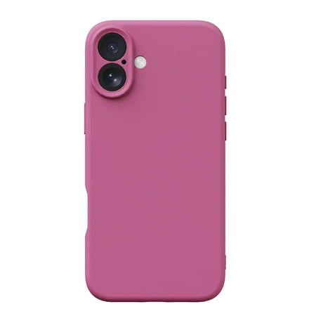 Dteck for iPhone 16 Case Compatible with MagSafe Liquid Silicone [Soft Anti-Scratch Microfiber Lining] Shockproof Phone Case for iPhone 16 6.1 inch Rose