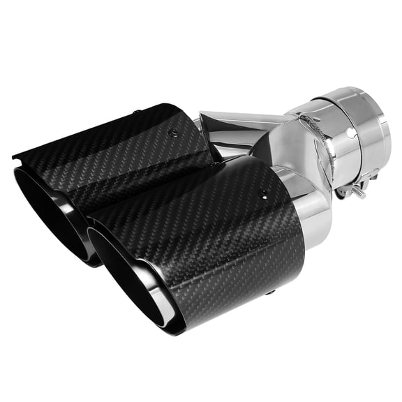 2.5 "Inlet 63MM Double Exhaust Tip Carbon Car Pipe Rear Tip Rear Tip 3.5" Outlet