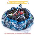 thumbnail image 3 of Floor Storage Game Blanket Set with 3 PCS Die-Cast Cars and 1 PC Die-Cast Plane - Police, 3 of 4